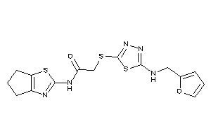 N-(5,6-dihydro-4H-cyclopenta[d]thiazol-2-yl)-2-[[5-(2-furfurylamino)-1,3,4-thiadiazol-2-yl]thio]acetamide