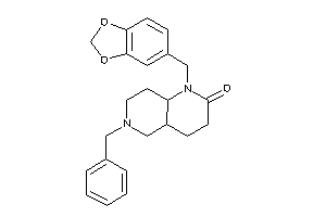 6-benzyl-1-piperonyl-4,4a,5,7,8,8a-hexahydro-3H-1,6-naphthyridin-2-one