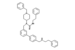 1-(1-benzyl-4-piperidyl)-3-phenethyl-1-[3-[4-[(phenethylamino)methyl]phenyl]benzyl]urea