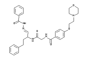 N-[2-[[1-[(benzoylhydrazono)methyl]-3-phenyl-propyl]amino]-2-keto-ethyl]-4-(2-morpholinoethoxy)benzamide