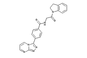 N-(2-indolin-1-yl-2-keto-ethyl)-4-([1,2,4]triazolo[4,3-a]pyrimidin-3-yl)benzamide
