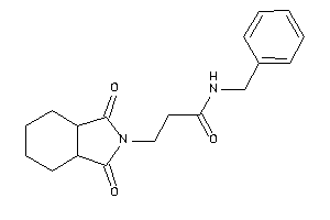 Image of N-benzyl-3-(1,3-diketo-3a,4,5,6,7,7a-hexahydroisoindol-2-yl)propionamide