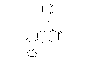 6-(2-furoyl)-1-phenethyl-4,4a,5,7,8,8a-hexahydro-3H-1,6-naphthyridin-2-one
