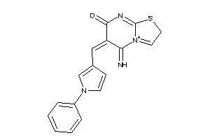 Image of 5-imino-6-[(1-phenylpyrrol-3-yl)methylene]-2H-thiazolo[3,2-a]pyrimidin-4-ium-7-one
