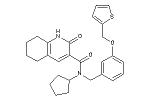 Image of N-cyclopentyl-2-keto-N-[3-(2-thenyloxy)benzyl]-5,6,7,8-tetrahydro-1H-quinoline-3-carboxamide