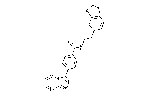 Image of N-homopiperonyl-4-([1,2,4]triazolo[4,3-a]pyrimidin-3-yl)benzamide