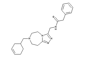Image of N-[[7-(cyclohex-3-en-1-ylmethyl)-5,6,8,9-tetrahydro-[1,2,4]triazolo[3,4-g][1,4]diazepin-3-yl]methyl]-2-phenyl-acetamide