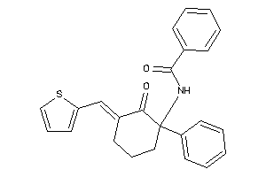 N-[2-keto-1-phenyl-3-(2-thenylidene)cyclohexyl]benzamide