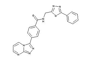 N-[(5-phenyl-1,3,4-oxadiazol-2-yl)methyl]-4-([1,2,4]triazolo[4,3-a]pyrimidin-3-yl)benzamide