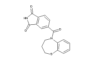 Image of 5-(3,4-dihydro-2H-1,5-benzothiazepine-5-carbonyl)isoindoline-1,3-quinone