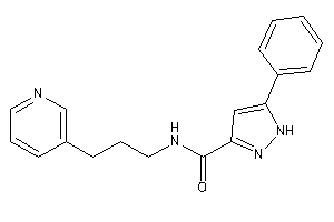 5-phenyl-N-[3-(3-pyridyl)propyl]-1H-pyrazole-3-carboxamide
