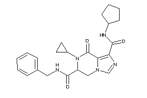 N'-benzyl-N-cyclopentyl-7-cyclopropyl-8-keto-5,6-dihydroimidazo[1,5-a]pyrazine-1,6-dicarboxamide