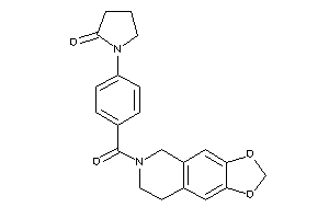1-[4-(7,8-dihydro-5H-[1,3]dioxolo[4,5-g]isoquinoline-6-carbonyl)phenyl]-2-pyrrolidone