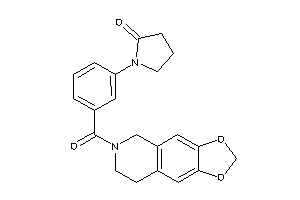 1-[3-(7,8-dihydro-5H-[1,3]dioxolo[4,5-g]isoquinoline-6-carbonyl)phenyl]-2-pyrrolidone