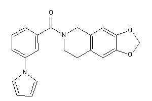 7,8-dihydro-5H-[1,3]dioxolo[4,5-g]isoquinolin-6-yl-(3-pyrrol-1-ylphenyl)methanone