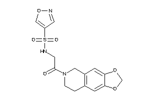 N-[2-(7,8-dihydro-5H-[1,3]dioxolo[4,5-g]isoquinolin-6-yl)-2-keto-ethyl]isoxazole-4-sulfonamide