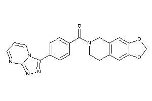 7,8-dihydro-5H-[1,3]dioxolo[4,5-g]isoquinolin-6-yl-[4-([1,2,4]triazolo[4,3-a]pyrimidin-3-yl)phenyl]methanone