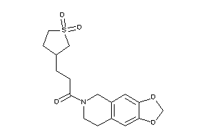 1-(7,8-dihydro-5H-[1,3]dioxolo[4,5-g]isoquinolin-6-yl)-3-(1,1-diketothiolan-3-yl)propan-1-one
