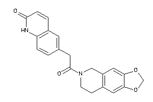 6-[2-(7,8-dihydro-5H-[1,3]dioxolo[4,5-g]isoquinolin-6-yl)-2-keto-ethyl]carbostyril