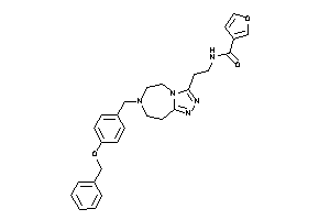 N-[2-[7-(4-benzoxybenzyl)-5,6,8,9-tetrahydro-[1,2,4]triazolo[3,4-g][1,4]diazepin-3-yl]ethyl]-3-furamide