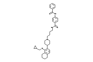 4-benzamido-N-[4-[4-[5-(cyclopropylmethoxy)tetralin-6-yl]piperidino]butyl]benzamide