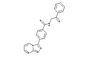 N-phenacyl-4-([1,2,4]triazolo[4,3-a]pyrimidin-3-yl)benzamide