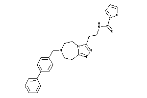 N-[2-[7-(4-phenylbenzyl)-5,6,8,9-tetrahydro-[1,2,4]triazolo[3,4-g][1,4]diazepin-3-yl]ethyl]-2-furamide