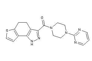 4,5-dihydro-1H-thieno[2,3-g]indazol-3-yl-[4-(2-pyrimidyl)piperazino]methanone