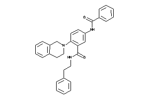 Image of 5-benzamido-2-(3,4-dihydro-1H-isoquinolin-2-yl)-N-phenethyl-benzamide