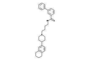 3-phenyl-N-[4-(4-tetralin-6-ylpiperidino)butyl]benzamide