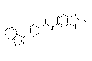Image of N-(2-keto-3H-1,3-benzoxazol-5-yl)-4-([1,2,4]triazolo[4,3-a]pyrimidin-3-yl)benzamide