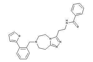 N-[2-[7-[2-(2-furyl)benzyl]-5,6,8,9-tetrahydro-[1,2,4]triazolo[3,4-g][1,4]diazepin-3-yl]ethyl]benzamide