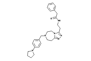 Image of 2-phenyl-N-[2-[7-(4-pyrrolidinobenzyl)-5,6,8,9-tetrahydro-[1,2,4]triazolo[3,4-g][1,4]diazepin-3-yl]ethyl]acetamide