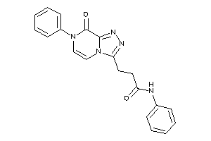 3-(8-keto-7-phenyl-[1,2,4]triazolo[4,3-a]pyrazin-3-yl)-N-phenyl-propionamide