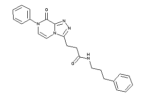 3-(8-keto-7-phenyl-[1,2,4]triazolo[4,3-a]pyrazin-3-yl)-N-(3-phenylpropyl)propionamide