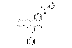 Image of N-[4-(3,4-dihydro-1H-isoquinolin-2-yl)-3-(phenethylcarbamoyl)phenyl]-2-furamide