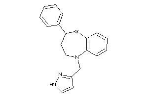 Image of 2-phenyl-5-(1H-pyrazol-3-ylmethyl)-3,4-dihydro-2H-1,5-benzothiazepine