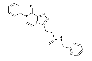 3-(8-keto-7-phenyl-[1,2,4]triazolo[4,3-a]pyrazin-3-yl)-N-(2-pyridylmethyl)propionamide