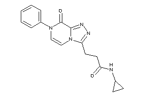 Image of N-cyclopropyl-3-(8-keto-7-phenyl-[1,2,4]triazolo[4,3-a]pyrazin-3-yl)propionamide