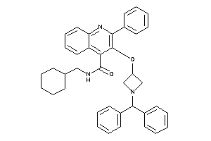 3-(1-benzhydrylazetidin-3-yl)oxy-N-(cyclohexylmethyl)-2-phenyl-cinchoninamide