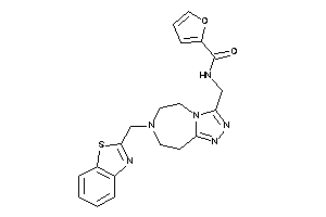 N-[[7-(1,3-benzothiazol-2-ylmethyl)-5,6,8,9-tetrahydro-[1,2,4]triazolo[3,4-g][1,4]diazepin-3-yl]methyl]-2-furamide