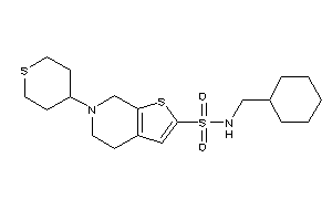 N-(cyclohexylmethyl)-6-tetrahydrothiopyran-4-yl-5,7-dihydro-4H-thieno[2,3-c]pyridine-2-sulfonamide