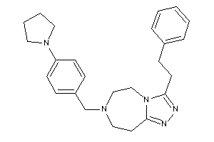3-phenethyl-7-(4-pyrrolidinobenzyl)-5,6,8,9-tetrahydro-[1,2,4]triazolo[3,4-g][1,4]diazepine