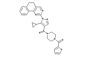 Image of [4-[5-cyclopropyl-1-(5,6-dihydrobenzo[h]quinazolin-2-yl)pyrazole-4-carbonyl]piperazino]-(2-furyl)methanone