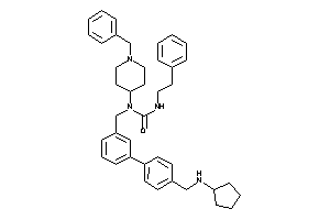 1-(1-benzyl-4-piperidyl)-1-[3-[4-[(cyclopentylamino)methyl]phenyl]benzyl]-3-phenethyl-urea