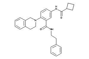 5-(cyclobutanecarbonylamino)-2-(3,4-dihydro-1H-isoquinolin-2-yl)-N-phenethyl-benzamide