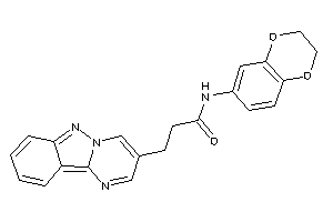 N-(2,3-dihydro-1,4-benzodioxin-6-yl)-3-pyrimido[1,2-b]indazol-3-yl-propionamide