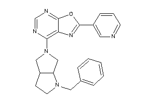 7-(1-benzyl-2,3,3a,4,6,6a-hexahydropyrrolo[2,3-c]pyrrol-5-yl)-2-(3-pyridyl)oxazolo[5,4-d]pyrimidine