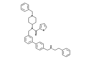 Image of N-(1-benzyl-4-piperidyl)-N-[3-[4-[(phenethylamino)methyl]phenyl]benzyl]thiophene-2-carboxamide