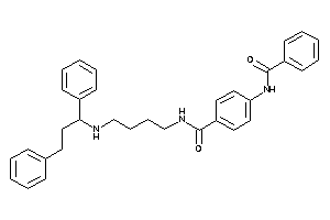 Image of 4-benzamido-N-[4-(1,3-diphenylpropylamino)butyl]benzamide